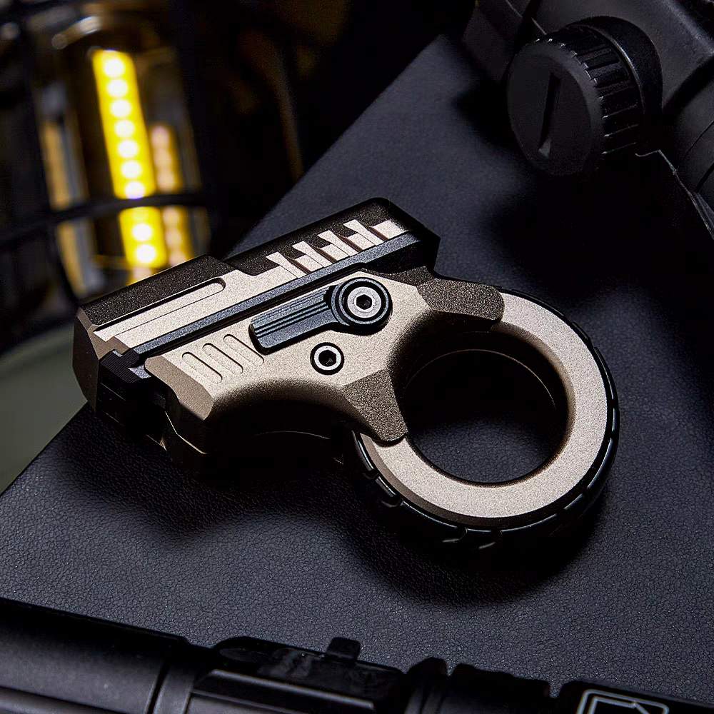 Aluminum Fidget Spinner – Stress Blaster Toy with Alloy Mecha Gear Ring variant image - product view 7
