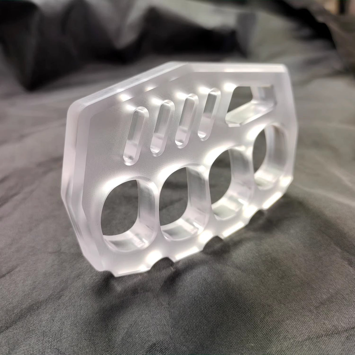 Brass Four Finger Knuckles – PVC Plastic with 14mm Ultra Thick Non-Metal Lightweight variant image