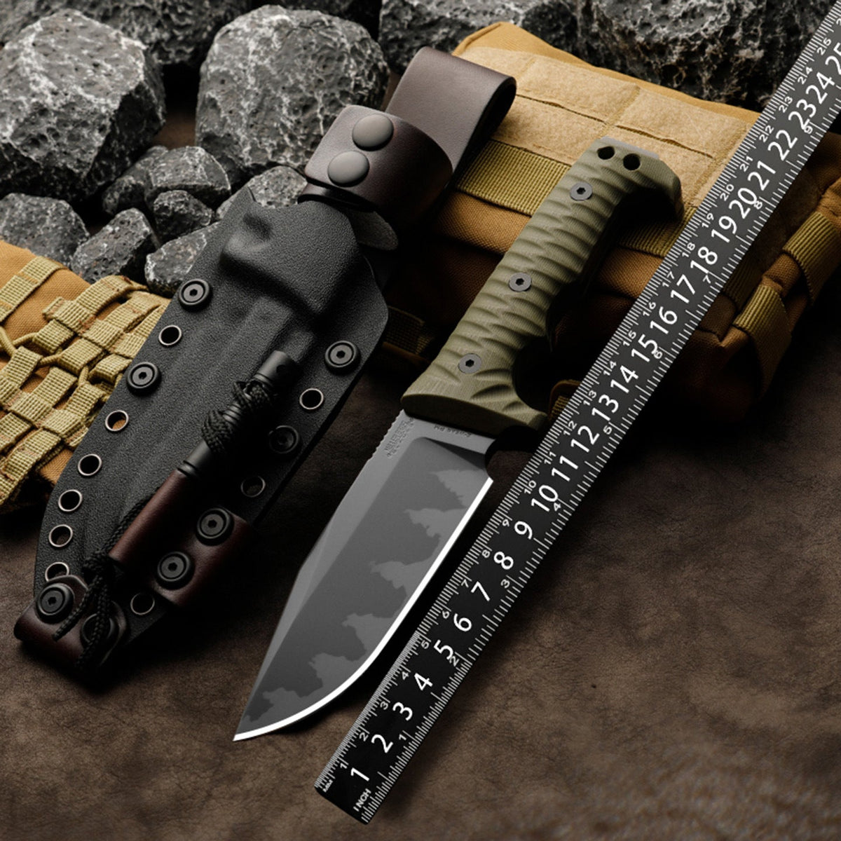 Fixed Blade Knife – IronClad DC53 Tactical with 7mm Full-Tang with G10 Handle Survival detail image - detail view 4