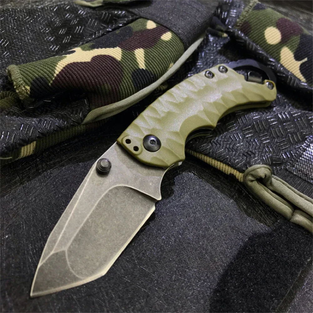 Folding Knife – Kershaw 8750 Pocket with 8Cr13MoV Tanto Blade with Dual Thumbstuds EDC detail image - detail view 13