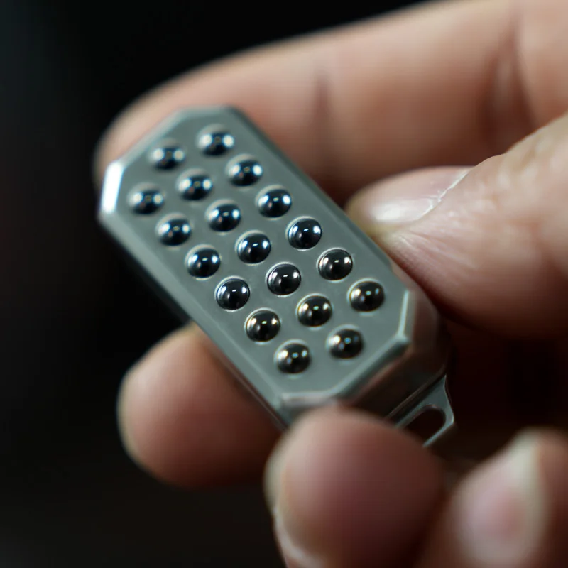 Haptic Fidget Slider – Stainless Steel Push Press Bead EDC Stress Relief Desk Toy detail image - detail view 11