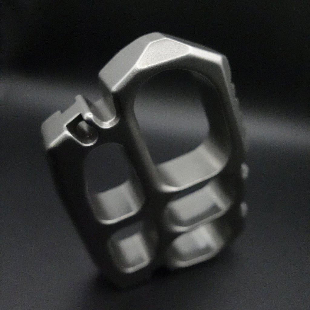 Brass Knuckles Stainless Steel Heavy Duty Full Grip 4 Finger EDC Self-Defense Knuckle Duster