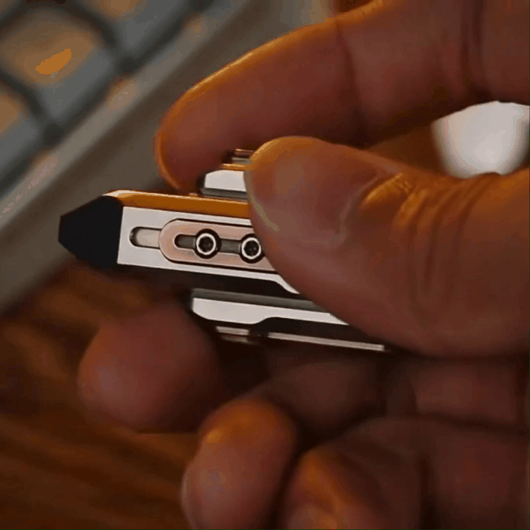 Magnetic Fidget Slider – RocketMag Metal with Zinc Alloy with Click Sound detail image