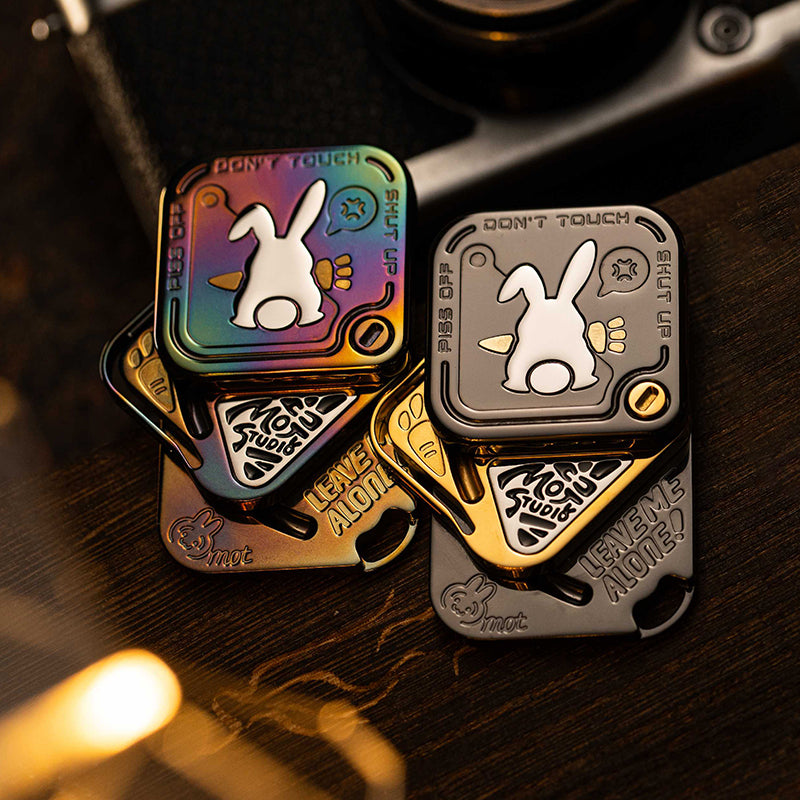 Magnetic Fidget Toy – Polar Flash SNAP Triple-Slide EDC with Titanium & Zirconium product image