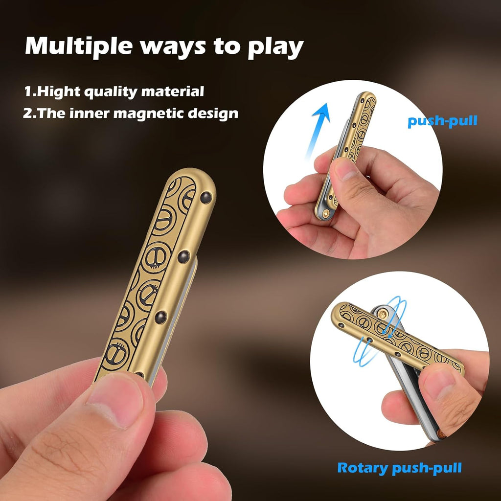 Metal Fidget Slider – PushBar Magic EDC with Zinc Alloy Stress Relief Tool detail image - detail view 8