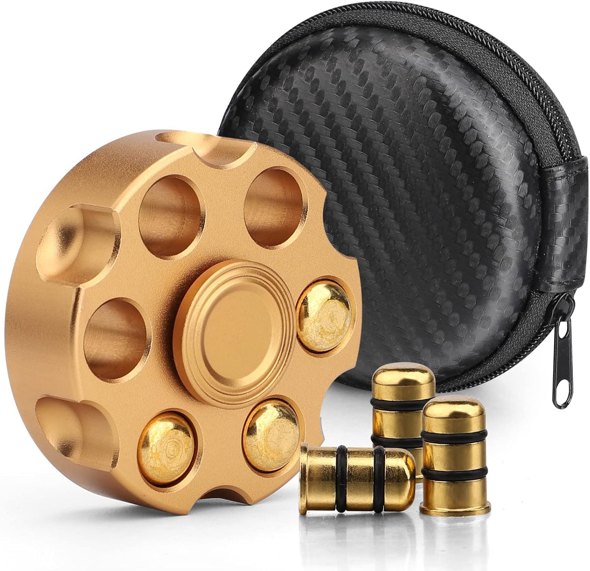 Metal Fidget Spinner – Spin Chamber Revolver with EDC Stress Relief Toy variant image