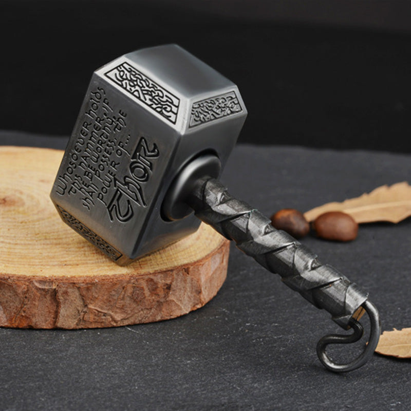 Ratchet Fidget Spinner – Thor's Spin Heavy Metal with Thor's Hammer Design with Click EDC product image