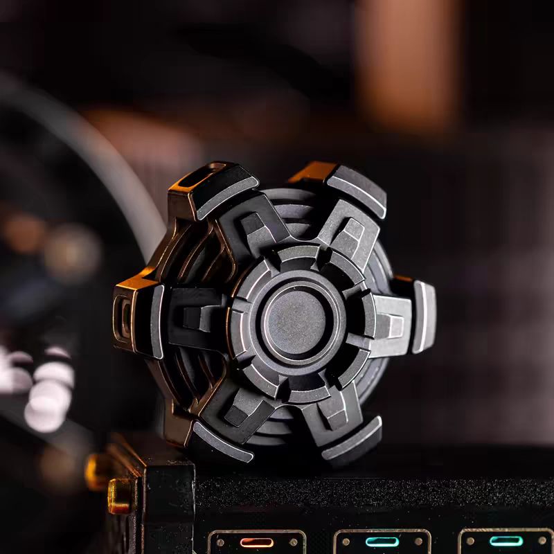 Stainless Steel Fidget Spinner – Machinarium with Dual Ring EDC detail image - detail view 6