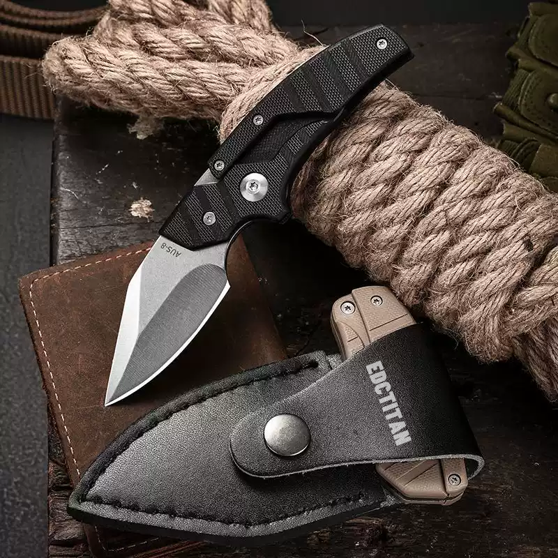 Steel Folding Knife – D2 2-in-1 Transformable Push Dagger EDC Tactical Self Defense detail image - detail view 27