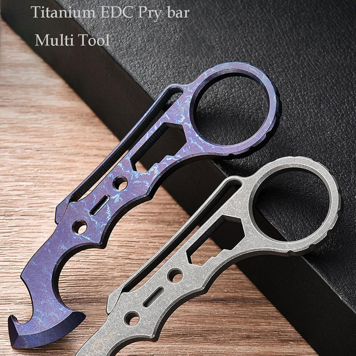 Titanium EDC Multi-Tool – TitanSpike - Card with Crowbar, Wrenches & Bottle Opener detail image - detail view 4