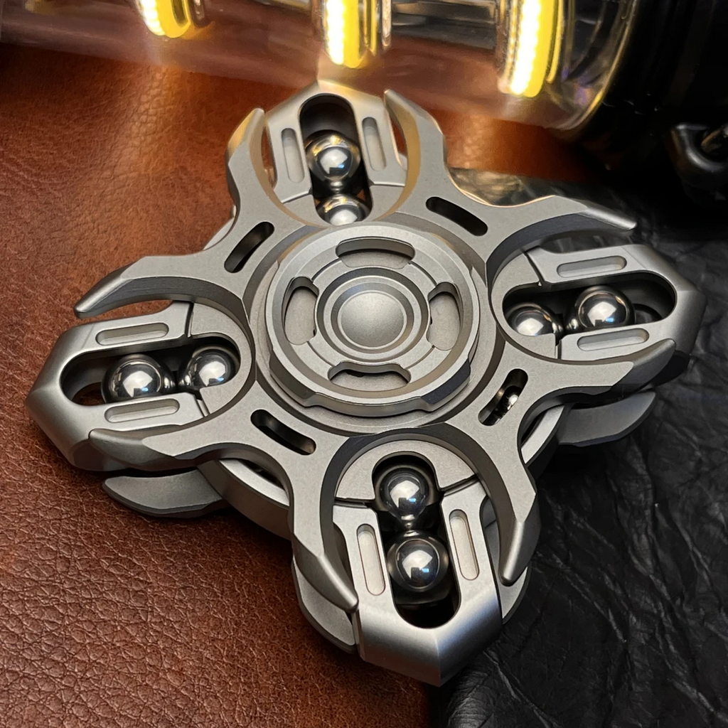 Titanium Fidget Spinner – Tuning Fork Linkage for Desk Breaks, Collecting, And Tactile detail image - detail view 10