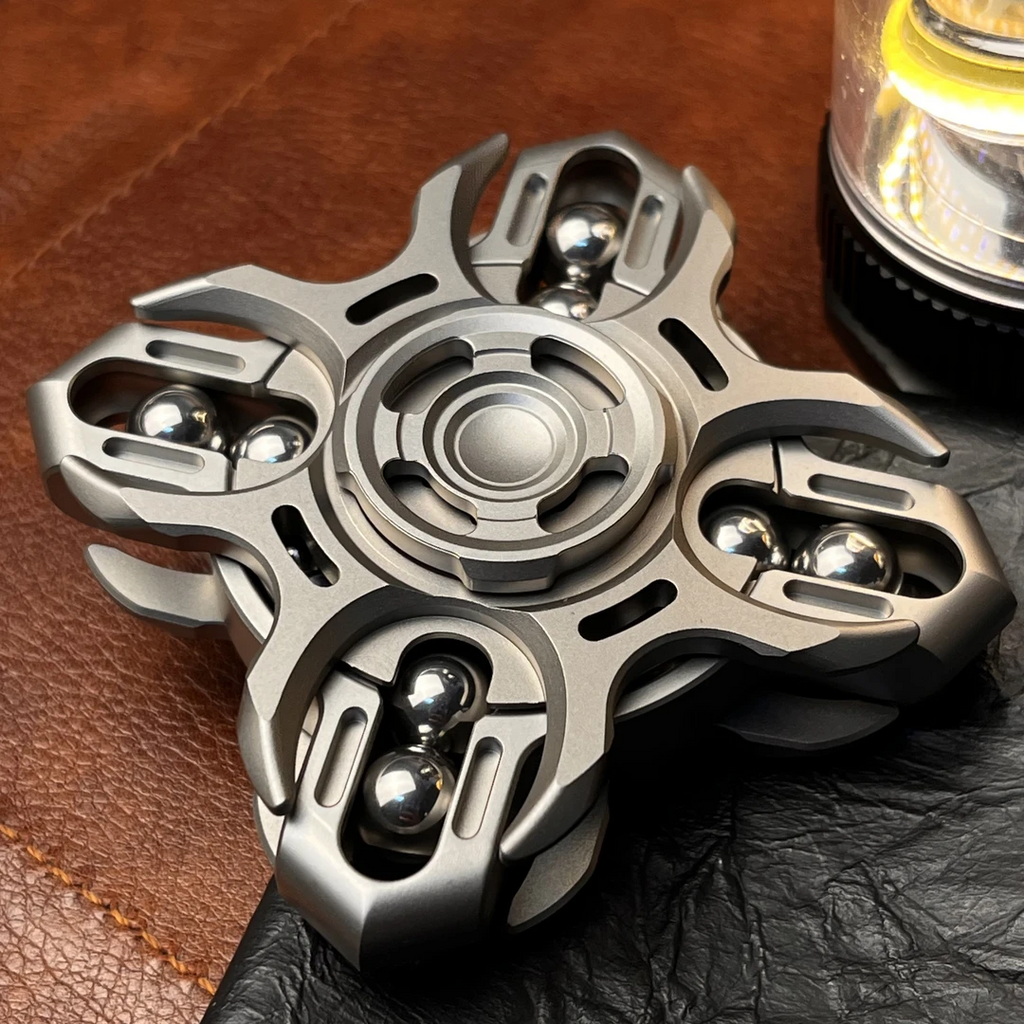 Titanium Fidget Spinner – Tuning Fork Linkage for Desk Breaks, Collecting, And Tactile detail image - detail view 12